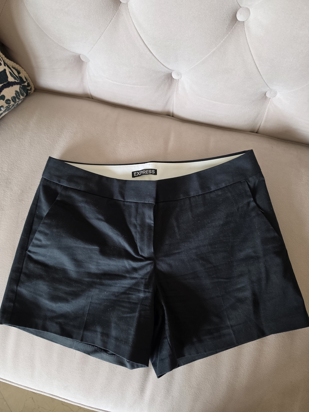 Express Black Low Waist Tailored Shorts
